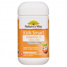 Viên nhai Nature's Way Kids Smart Vitamin C + Zinc + D3 75 viên